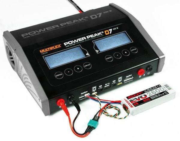 POWER PEAK Ladegerät Duo D7 EQ-BID 12V/230V 2x 20A 200W