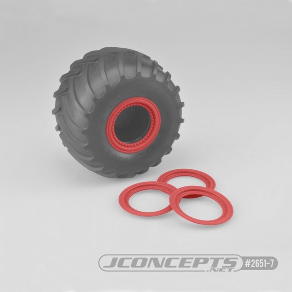 Jconcepts Tribute wheel beadlocks - red - glue-on