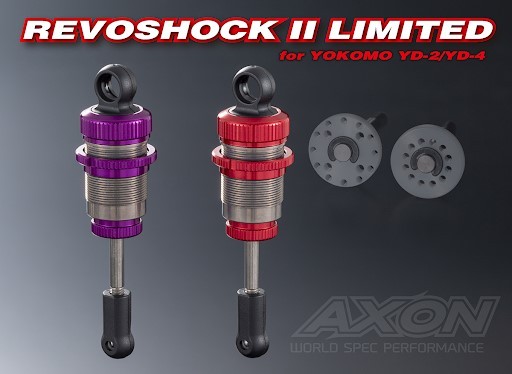 AXON Revoshock II Yokomo YD-2/YD-4 (4) - Rot