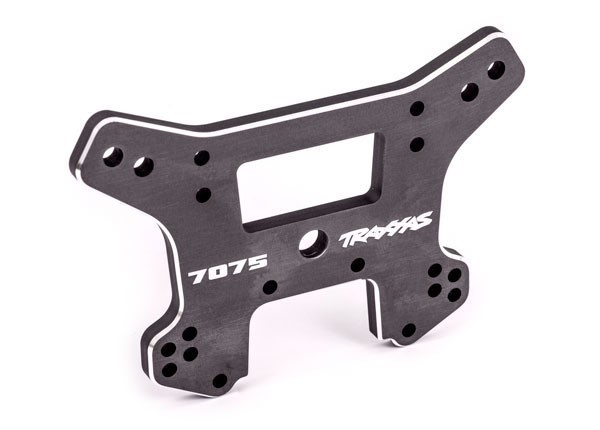 9638A Traxxas Dämpferbrücke Hinten 7075-T6 Alu Grau Sledge