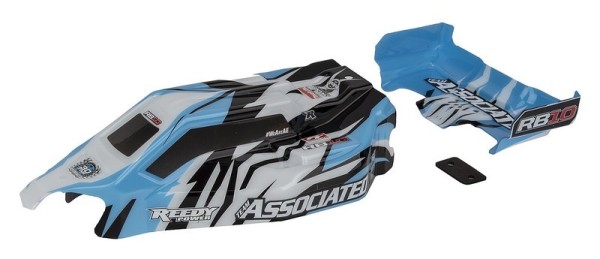 72017 Asso RB10 RTR Body and Wing blue Karosserie