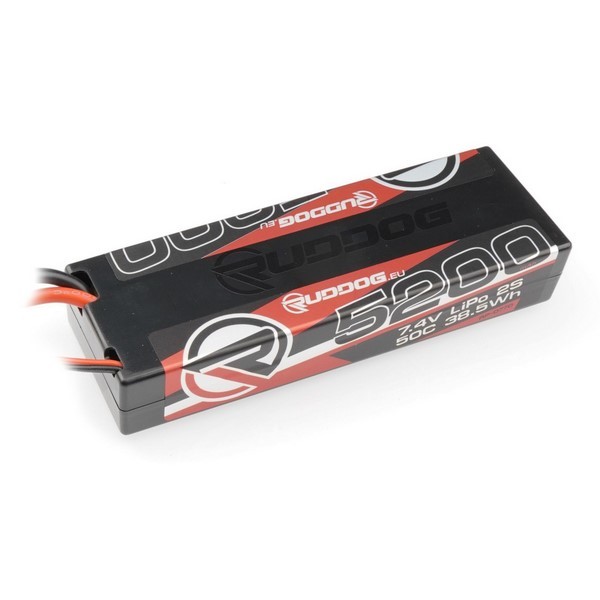 RUDDOG 5200mAh 50C 7.4V LiPo Stick Pack Battery Mit T-Plug