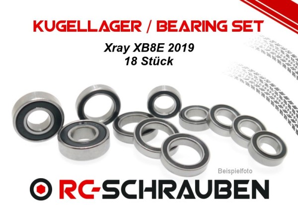 Kugellager Set (2RS) Xray XB8E 2019 2RS Kunststoff