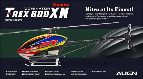 Align T-REX 600XN Nitro Combo Baukasten Kit