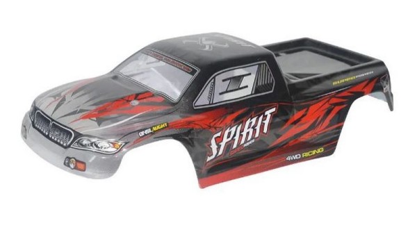 35-SJ01 Planet-rc PVC body (RED) 1/16 Monster Truck Karosserie Spirit