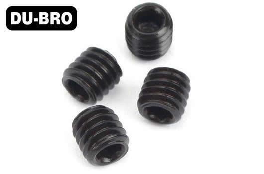 2169 DUBRO 3mm x 5 Socket Set Screws (4)