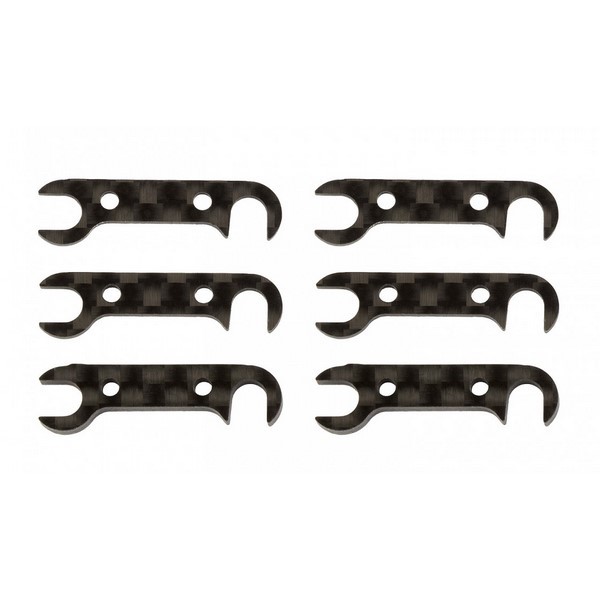 92185 Asso B74 FT Graphite Rear Hub Link Shim Set