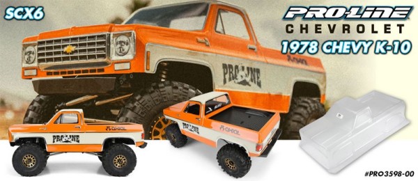 3598-00 Pro-Line 1978 Chevy K10 Karosserie Klar Axial SCX6