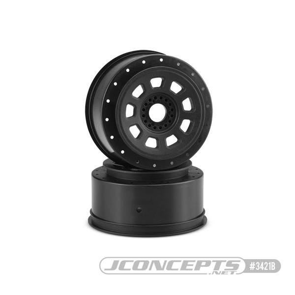 JConcepts 9-shot 17mm hex SCT tire wheel - black