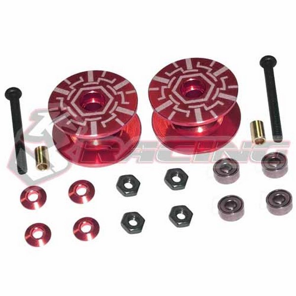 M4WD-36/RE Double ALU Rollers 18-19mm Rot