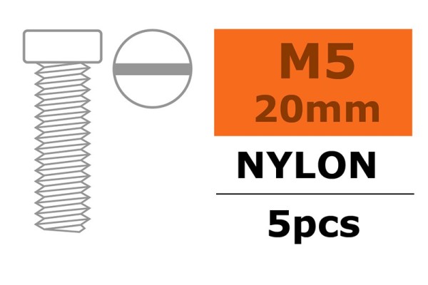 GF0310-012 Linsenschraube M5X20 Nylon (5)