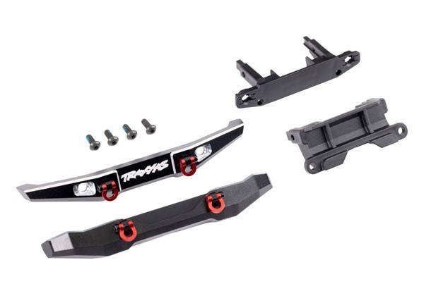 9735X Traxxas TRX-4M Bumper Alu schwarz Vorne und Hinten (2)