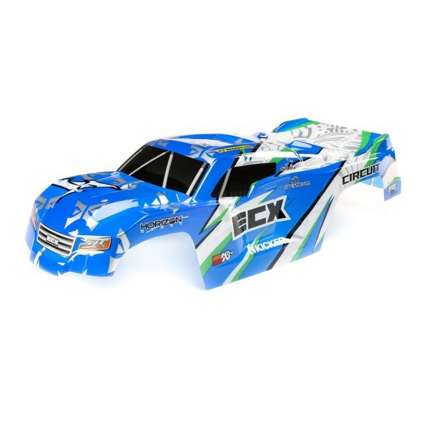 ECX230036 Body, Blue/White: 1:10 2wd Circuit