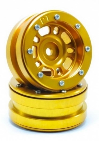 Absima Beadlock Wheels PT-Distractor Gold/Gold 1.9