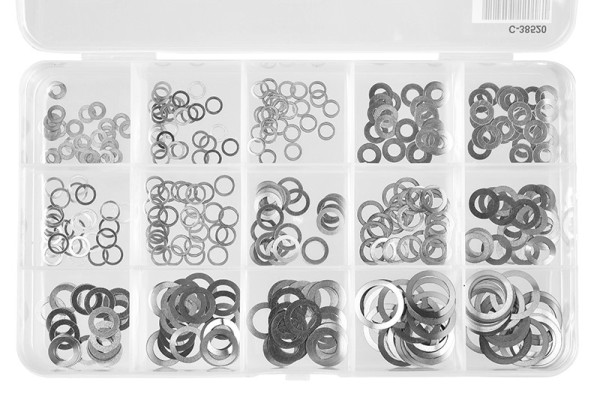 Team Corally Shim Ring Set Steel- 15 Sizes (375)