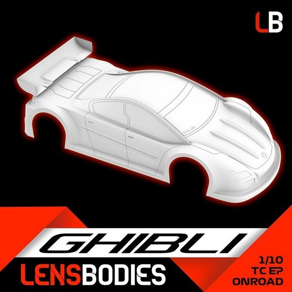 LENS BODIES 1/10 Ghibli Karosserie 190mm LW - Leicht