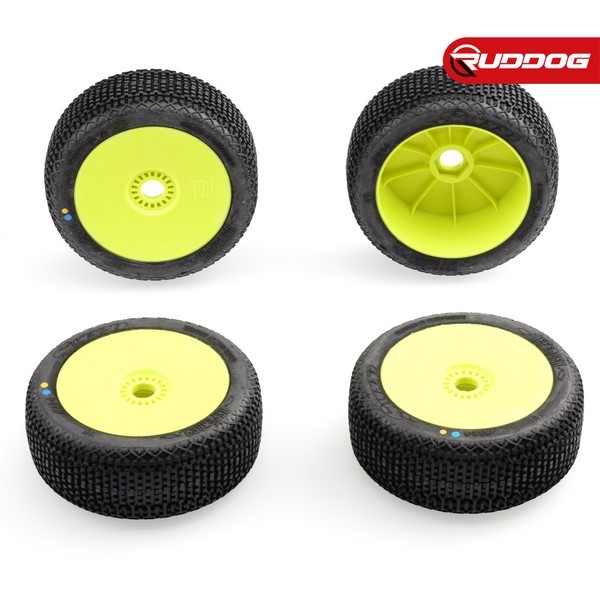 Sweep DEFENDER Yellow (Extreme soft) X Pre-glued set tires/Yellow wheels 4pcs Kompletträder Reifen 1