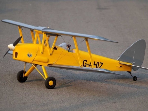 15483 Tiger Moth DH.82 (gelb/silber) / 1400 mm