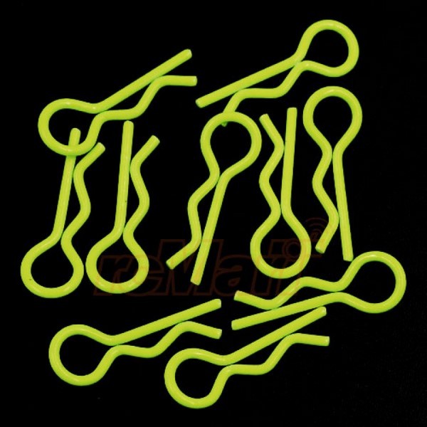 Yeah Racing RC Body Clip For 1/8 1/10 1/12 (10) Florescent Gelb