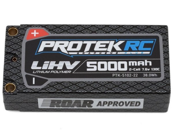 ProTek RC 2S 7.6V/5000mAh 130C Low IR Si-Graphene