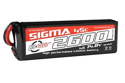 RC Plus Li-Po Batterypack Sigma 45C 2600mAh 14.8V