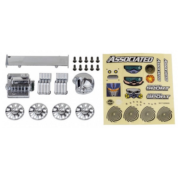 21618 Asso NanoSport Race Pack chrome