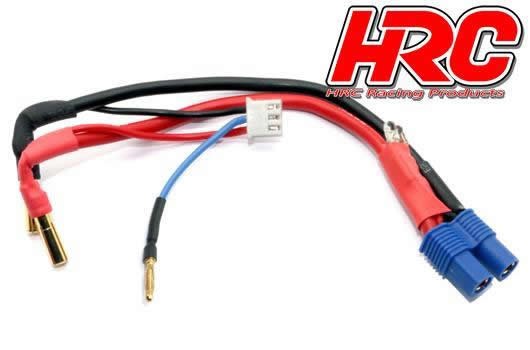 HRC9151EL Ladekabel Polarity Check LED - 4mm Gold