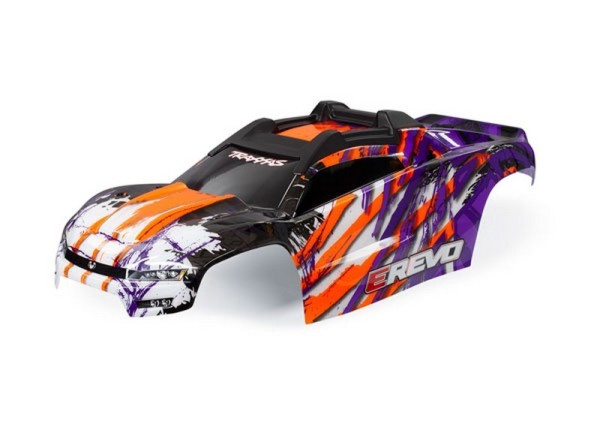 8611T Traxxas E-Revo Karosserie Purple mit komplettem Clipless Innenkäfig