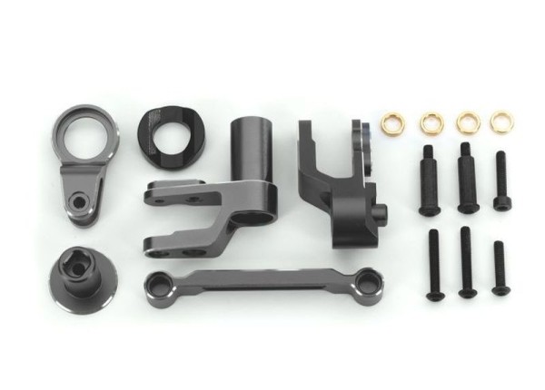 10246-GRAY Traxxas Lenkung Bellcranks Alu grau