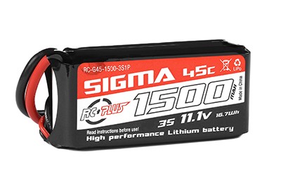 RC Plus Li-Po Batterypack Sigma 45C 1500mAh 11.1V