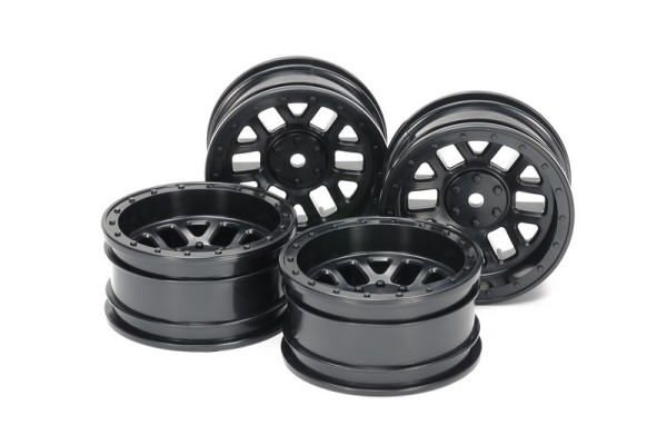 51686 Tamiya CC02 12 Spoke Wheels (4) black+6mm