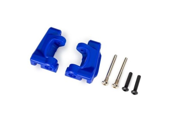 9136-BLUE Traxxas Caster-Blocks l/r blau