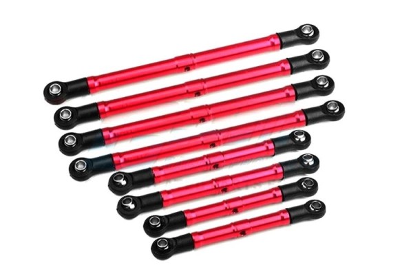 GPM TRX-4M High-Trail Aufhängung-Link-Set Alu einstellbar (8) rot