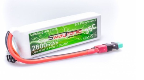 SWAY-MX LiPo 3S 11.1V 2600mAh 35C/70C MPX