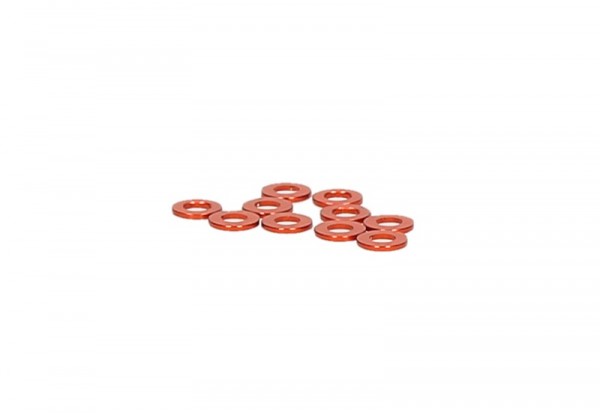 HB204323 Washer 2x4x0.5mm Orange (10)