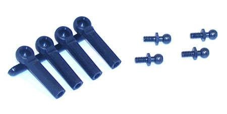 LOSA6001 SPEED Ball Studs w/Ends 4-40x3/16