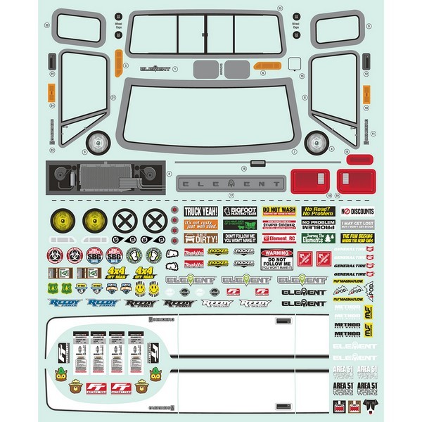 42237 Element RC Sendero HD Decal Sheet