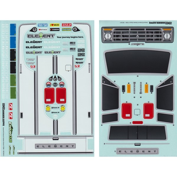 41122 Element RC Enduro12, Sendero Decal Sheets