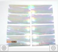 H50058T Hologramm Kleber/Sticker 57x25mm (8stk)