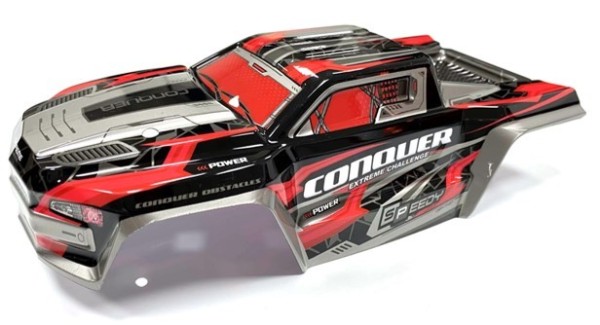 Planet-rc Drive 1/16 Monster Truck Karosserie Rot