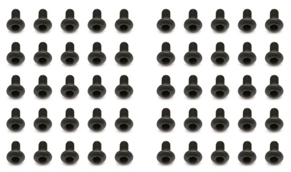 89416 Asso Screws 2x4 mm BHCS black