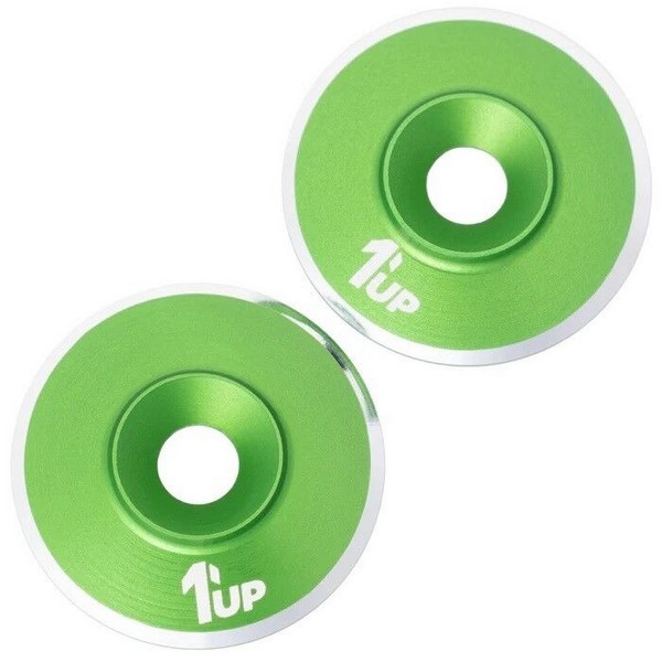 1up Racing LowPro UltraLite Wing Washers - Green