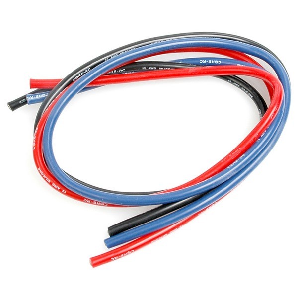 CR115 CORE RC Silicone Wire 12g - Red/Black/Blue