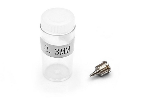 Bittydesign Hybrid Nozzle thread-less option 0,3mm for Caravaggio gravity-feed airbrush dual-action