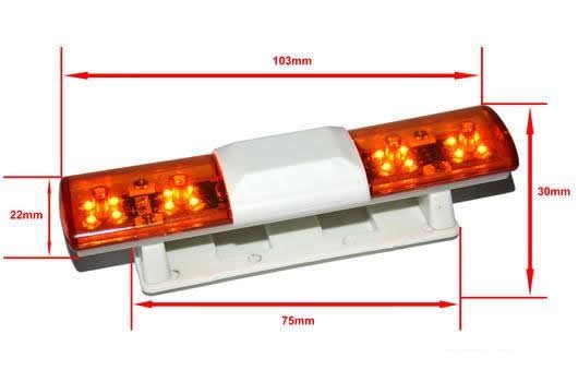 HRC Lichtset 1/10 TC/Drift LED Orange V1