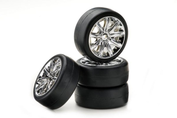 AB2510014 Wheel Set On-road Throwing Star/Slick chrome