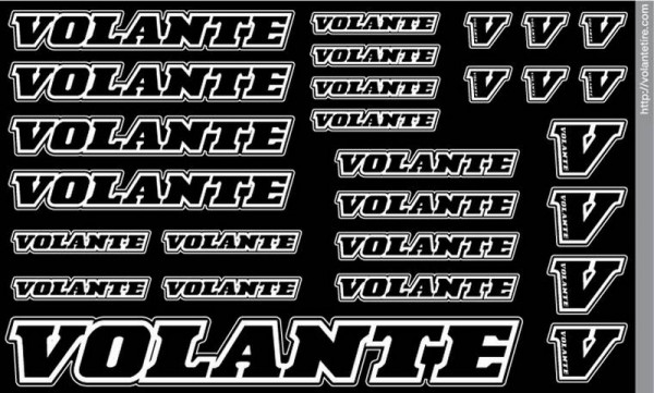 Volante Sticker - Black