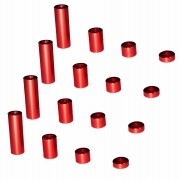 M4WD-01/RE 2mm Spacer Set red