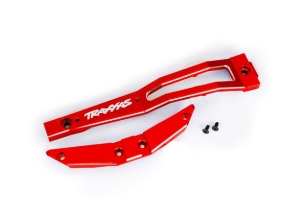 10221-RED Traxxas Chassis Brace Alu rot