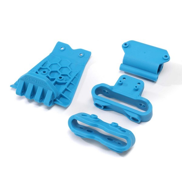 ARA320787 Arrma Lower Skid And Bumper Mount Set - Blue